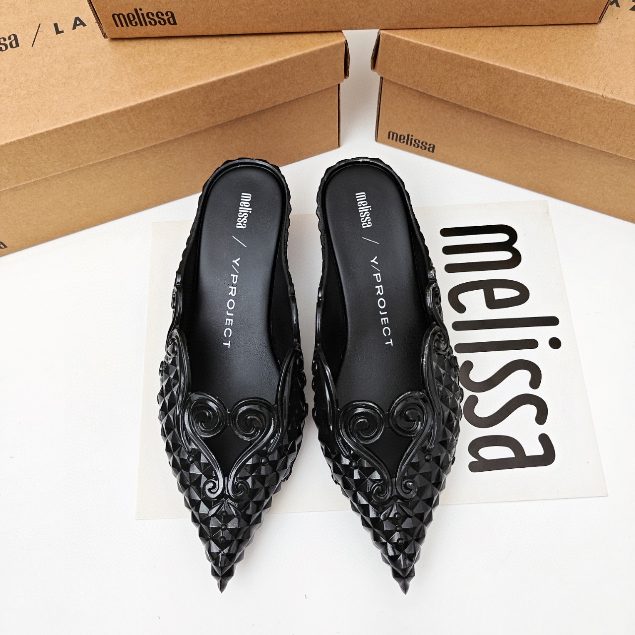 Court Heel Pointed - Mini Melissa Gericht Spitz Flache Büro
