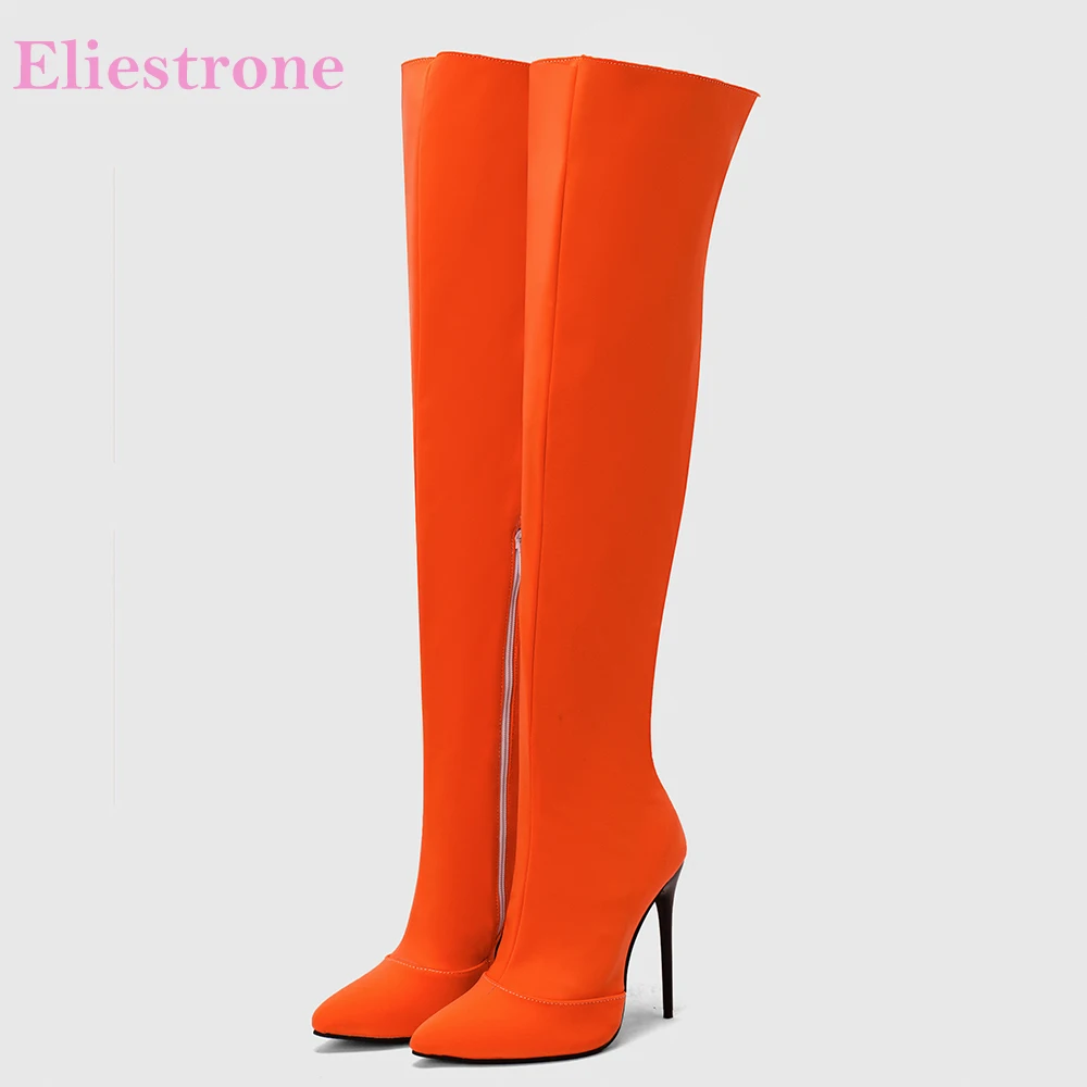 Women'S Shoes Size 12 - Neue Winter Glamour Orange Gelb Frauen