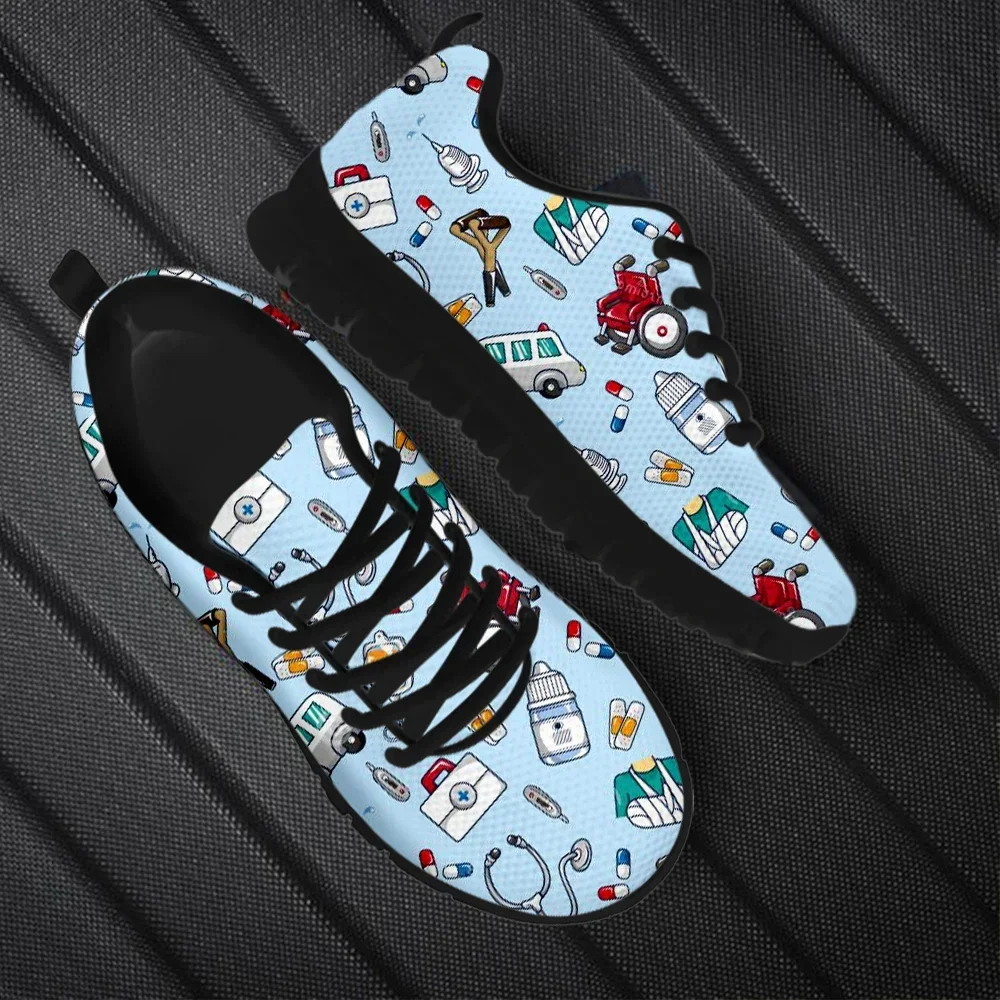 Women'S Shoes Nursing - Frühlings-Krankenschwester-Flachschuhe für Damen, niedliche Cartoon-Krankenschwester-Sneaker mit