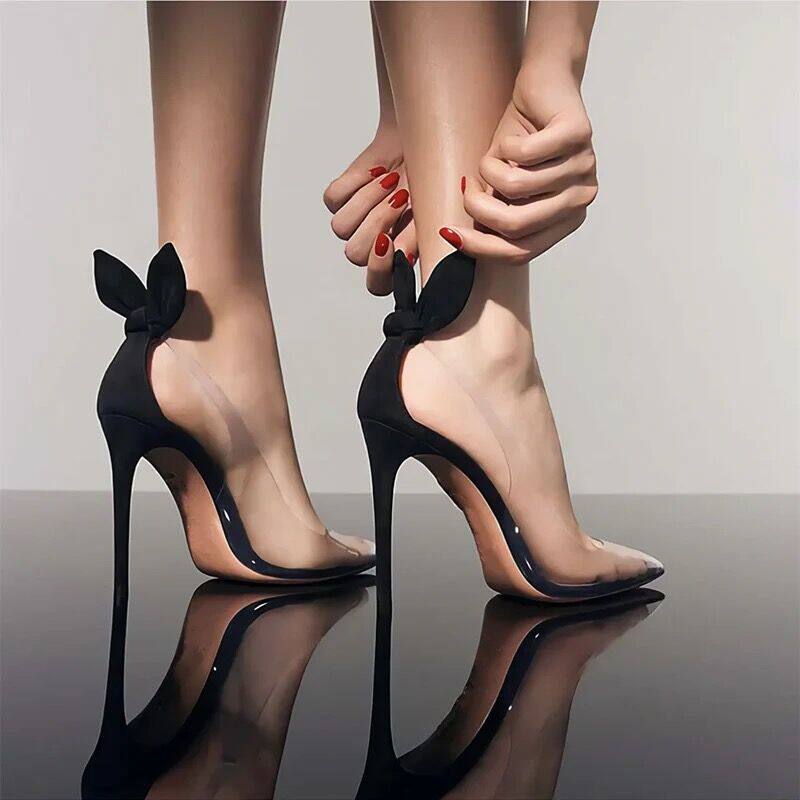 Neue Sommer Sexy Hasenohren Sp – Clear Strap Heel Bewertung und Preis