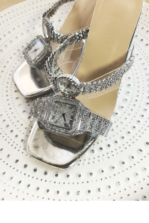 Originelles Design Kristalluhr – Clear Strap Heel Bewertung und Preis