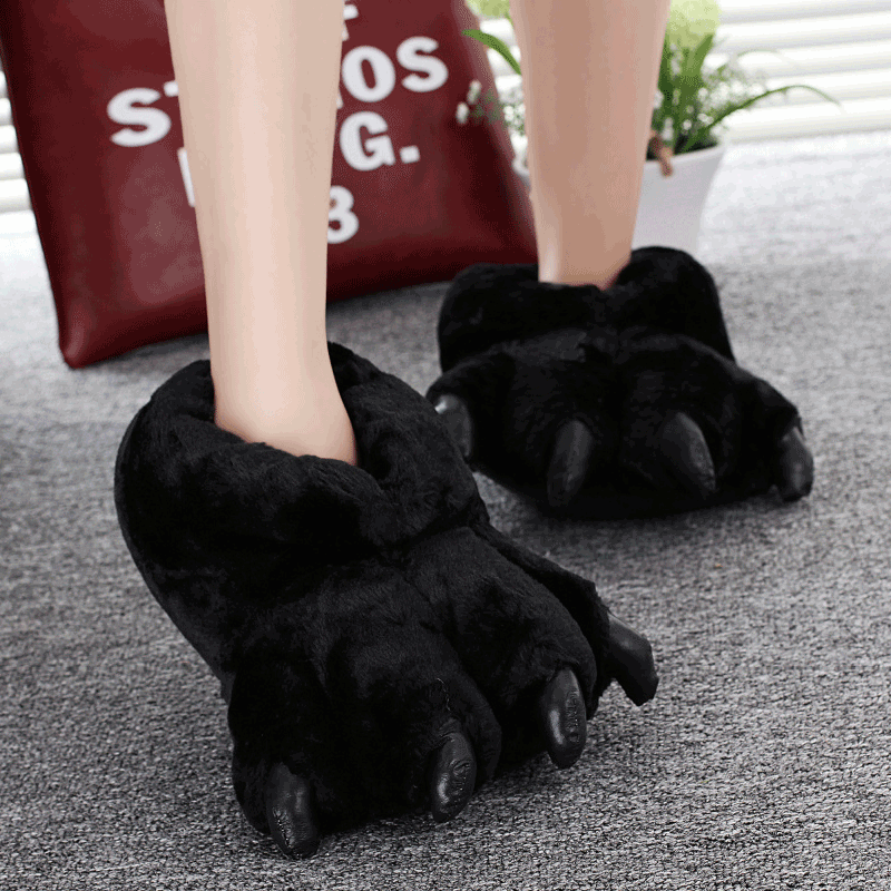 Größe 35-43 Schwarz Tier Pfote – Women Shoes Mules Bewertung und Preis