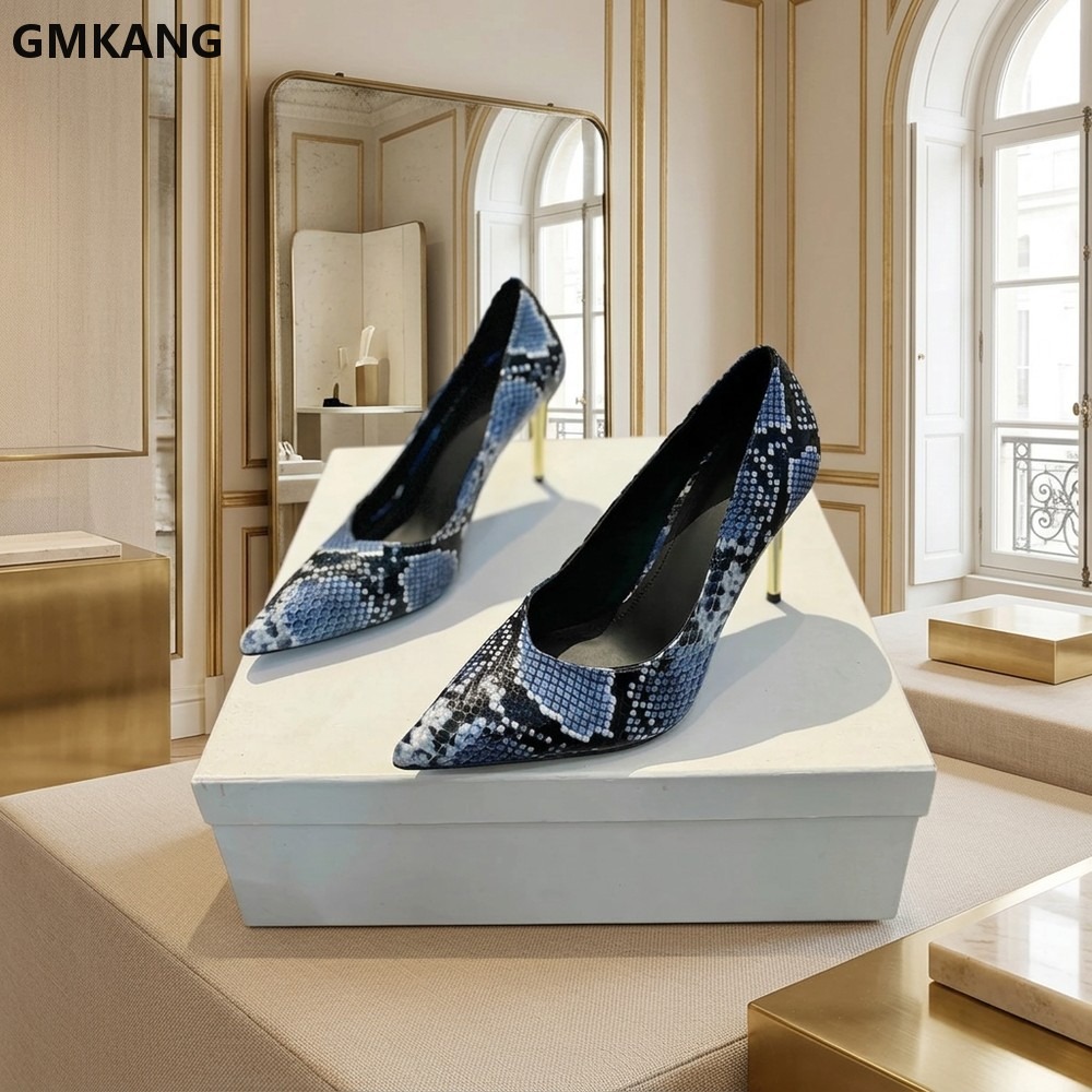 Damen Pumps mit Schlangenmuste – Court Heel Pointed Bewertung und Preis