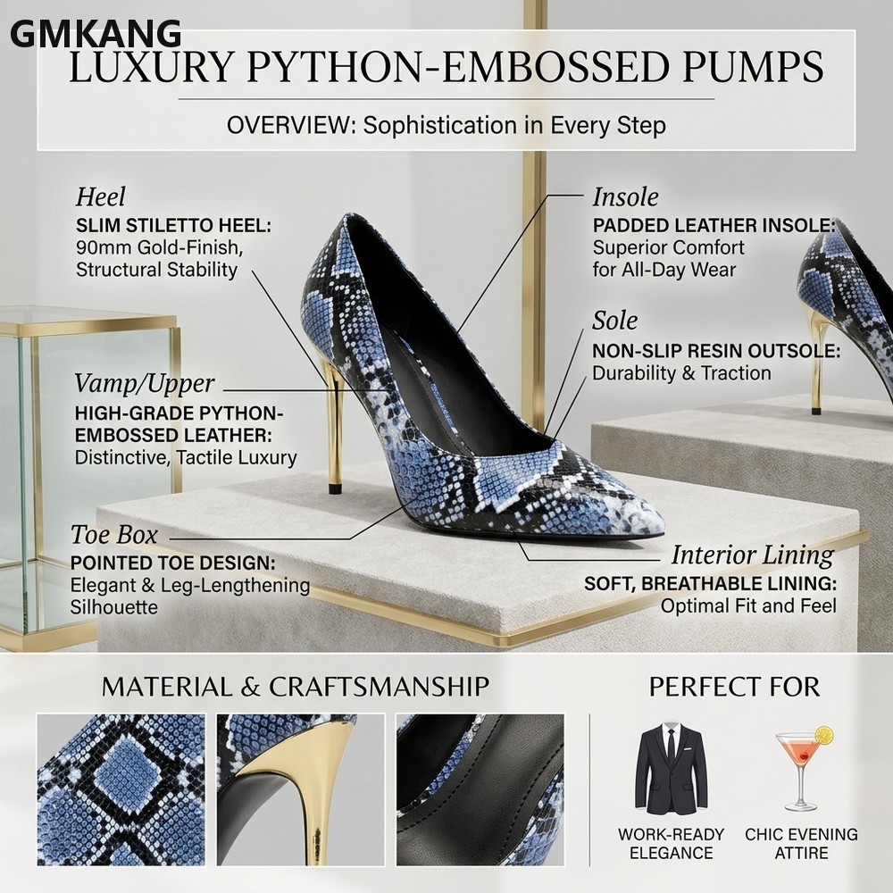 Damen Pumps mit Schlangenmuste – Court Heel Pointed Bewertung und Preis