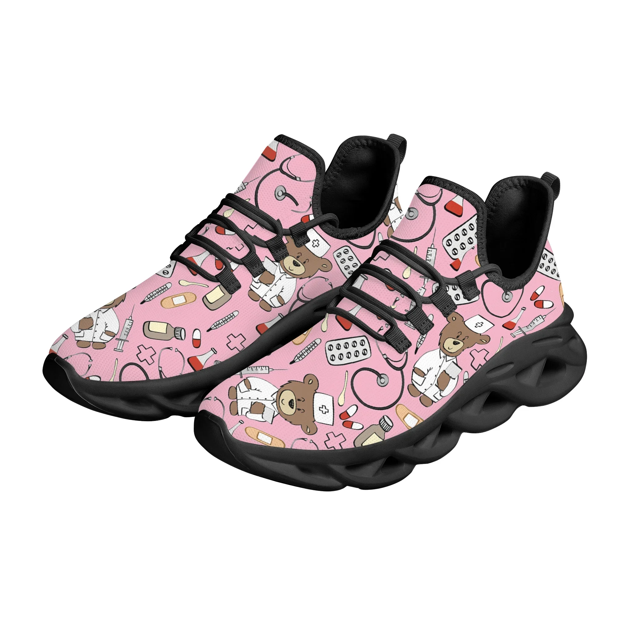 Rosa Cartoon-Doktor-Krankensch – Women'S Shoes Nursing Bewertung und Preis