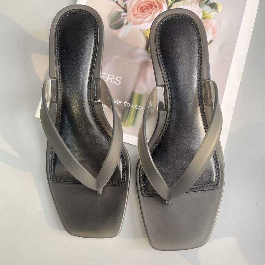 Koreanische Olivgrüne PVC-Zehe – Square Toe Mule Bewertung und Preis