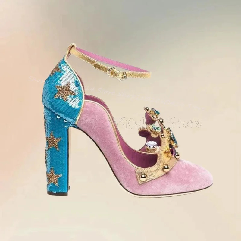 Gericht Stil Kristall Krone De – Court Heel Pointed Bewertung und Preis