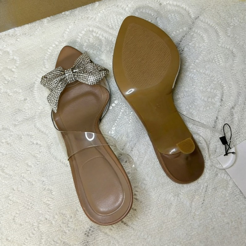 Transparente PVC-Strass-Schlei – Clear Strap Heel Bewertung und Preis