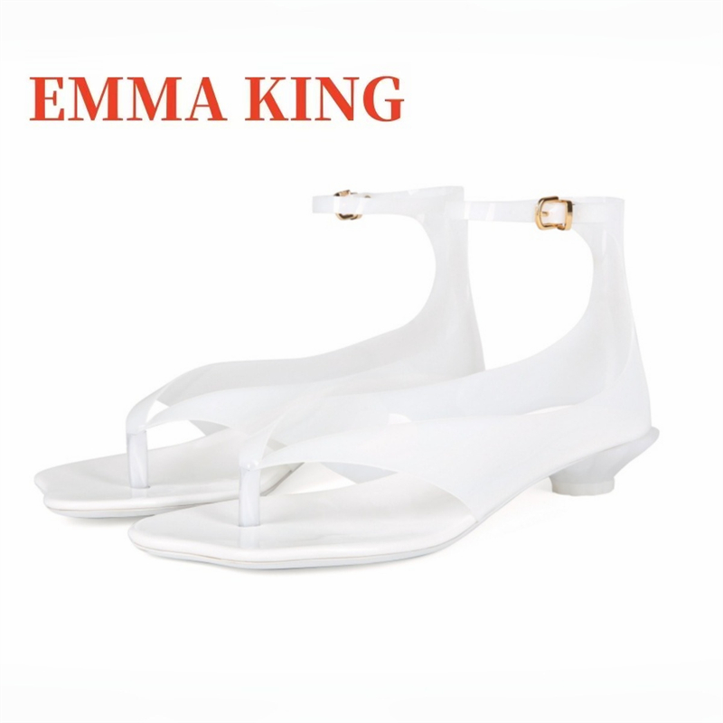 Damen Thong Jelly Sandalen, 20 – Clear Strap Heel Bewertung und Preis