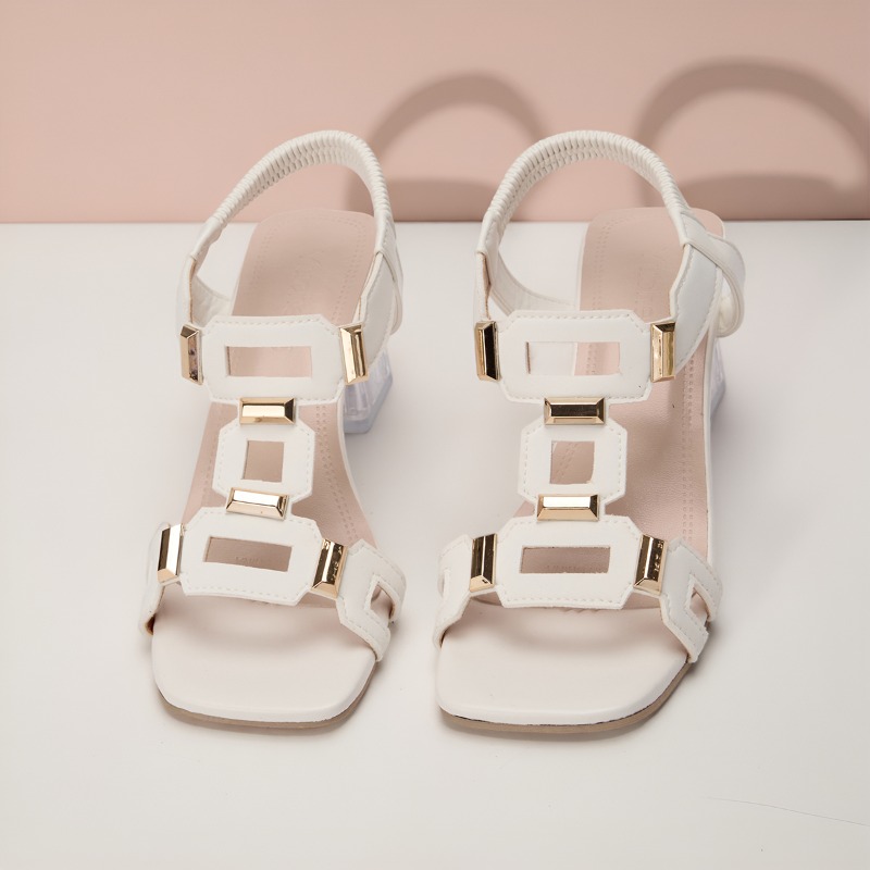 Modische Übergrößen-Sandalen m – Clear Strap Heel Bewertung und Preis