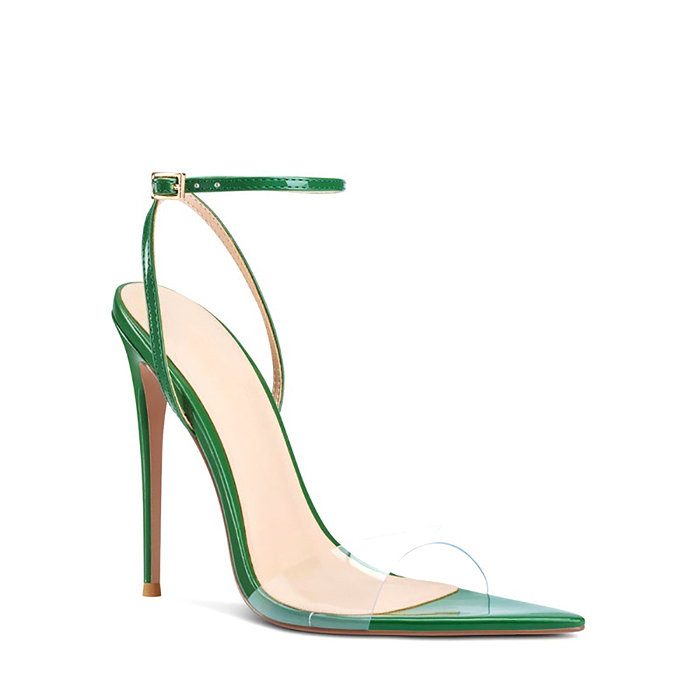 Damen Transparente PVC High He – Clear Strap Heel Bewertung und Preis