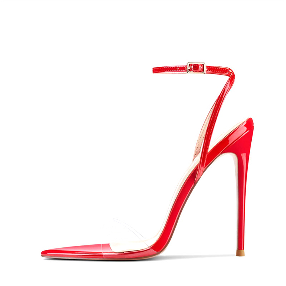 Damen Transparente PVC High He – Clear Strap Heel Bewertung und Preis