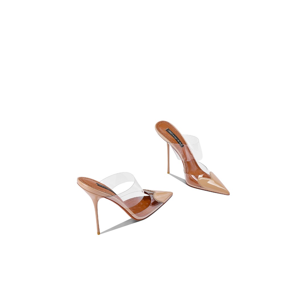 2026 Neue Schwarze Spitze High – Clear Strap Heel Bewertung und Preis