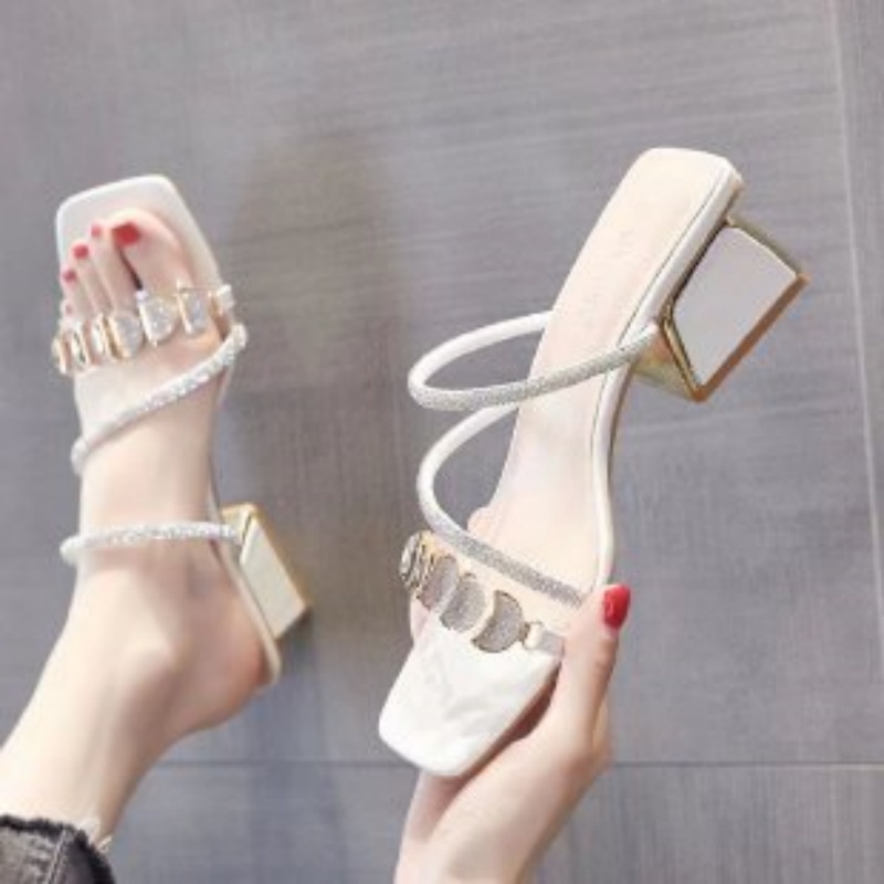 Damen Sommer Sandalen mit Stra – Clear Strap Heel Bewertung und Preis
