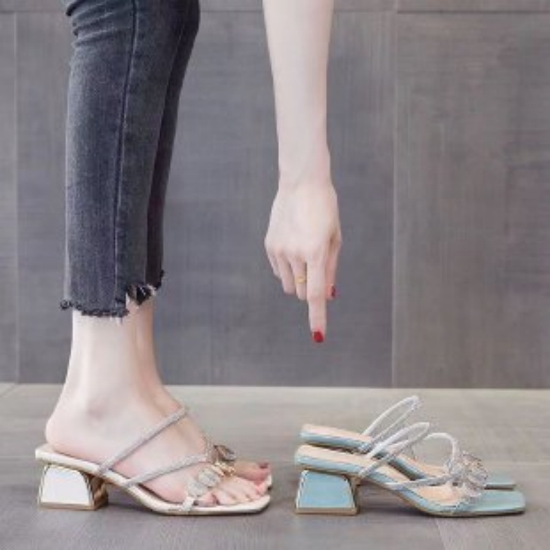 Damen Sommer Sandalen mit Stra – Clear Strap Heel Bewertung und Preis