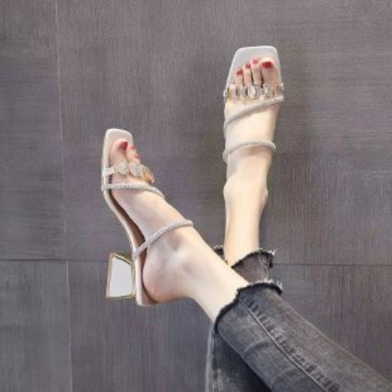 Damen Sommer Sandalen mit Stra – Clear Strap Heel Bewertung und Preis
